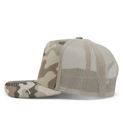 PLAIN CURVE 5PANEL CAMO PATTERN MESH - P5CCM