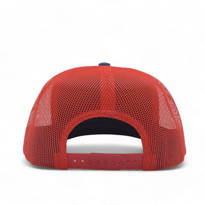 PLAIN CURVE 5PANEL UNDER USA PRINTED MESH HAT - P5MU