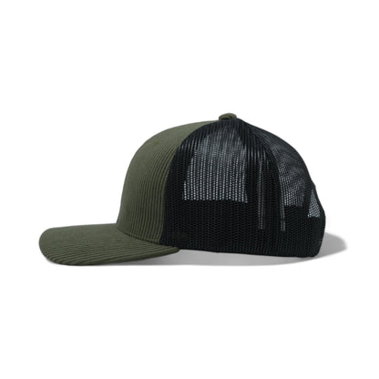 PLAIN CORDUROY PATTERN MESH HAT - PCOP