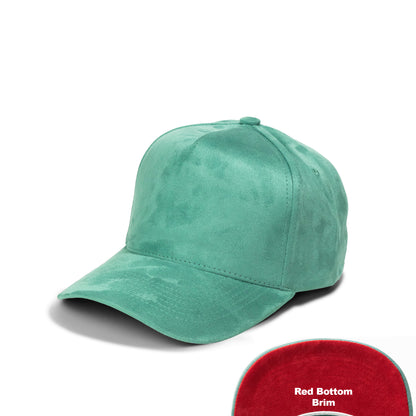 Plain 5Panel Full Suede Snapback Hat 5004