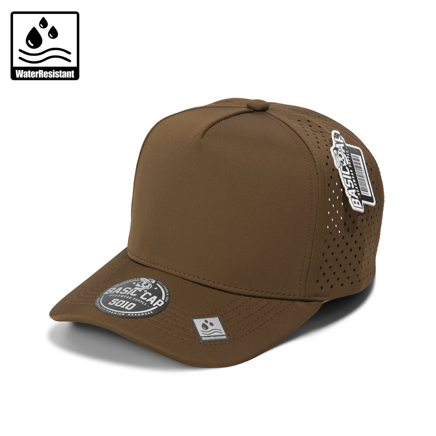 Plain Curve 5Panel Laser Hole Hat Water Repellent 5010