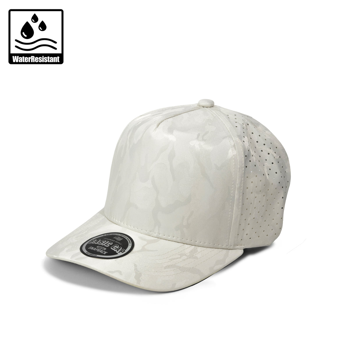 Plain Curve 5Panel Camo Laser Hole Hat Water Repellent 5009