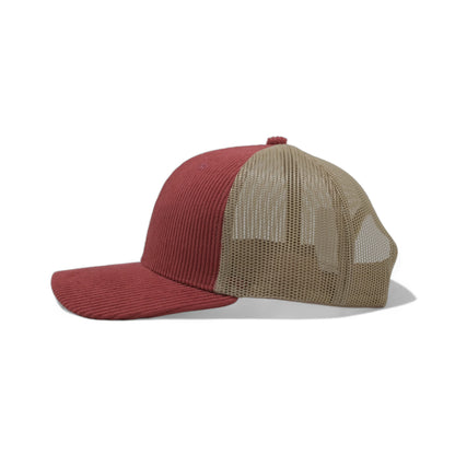 PLAIN CORDUROY PATTERN MESH HAT - PCOP